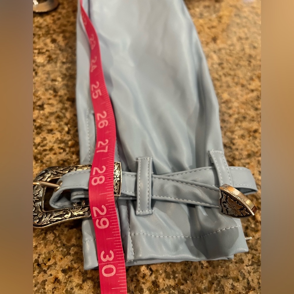 Guapi Pants Mens 28 Faux Leather Limited Edition Cargo Buckle Western NWT - Picture 6 of 15